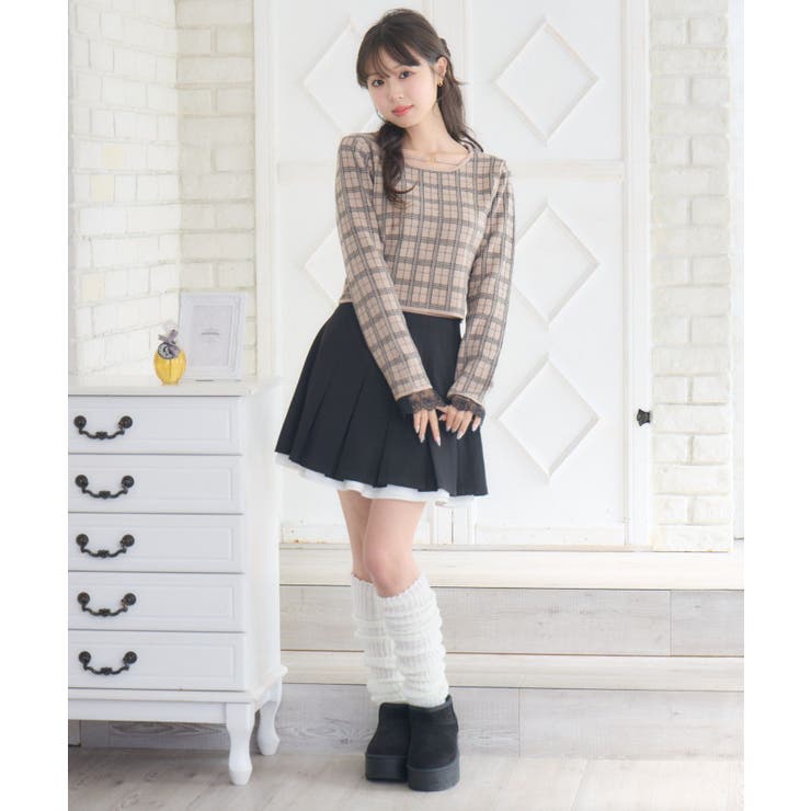 チェックジャガードNTPO | RETRO GIRL | 詳細画像4 