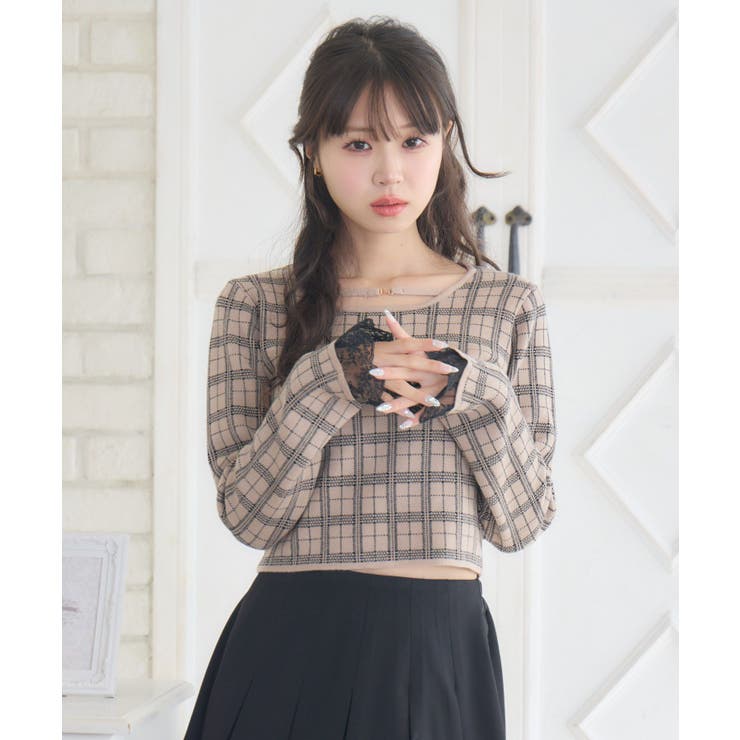 チェックジャガードNTPO | RETRO GIRL | 詳細画像8 