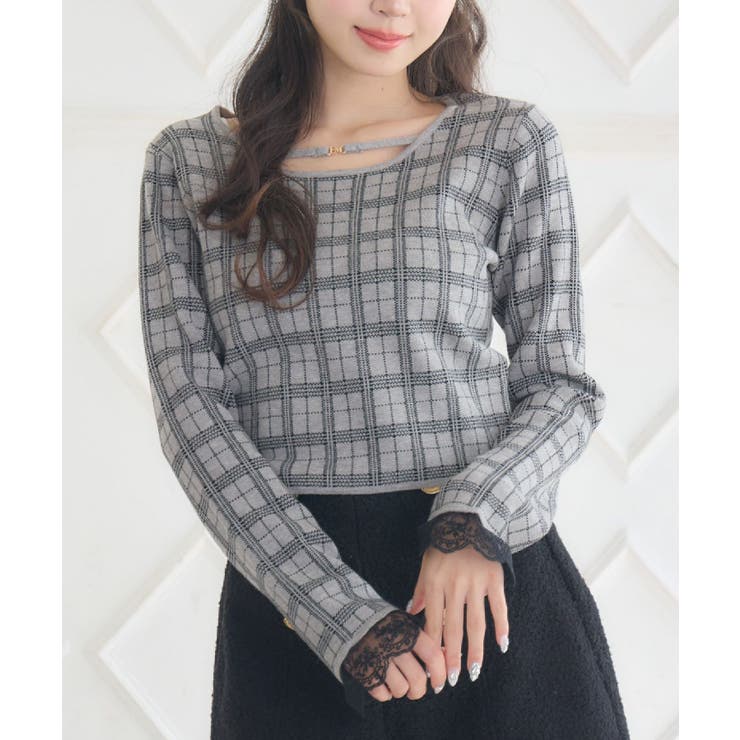 GRY1 | チェックジャガードNTPO | RETRO GIRL