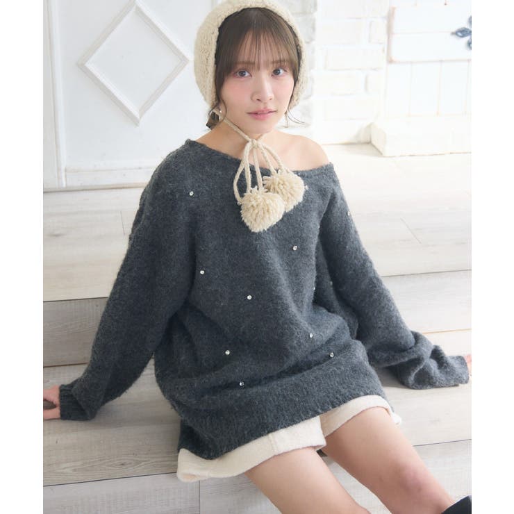 ビジュー付き起毛BIGNT | RETRO GIRL | 詳細画像14 