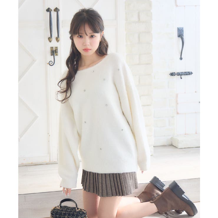 ビジュー付き起毛BIGNT | RETRO GIRL | 詳細画像2 