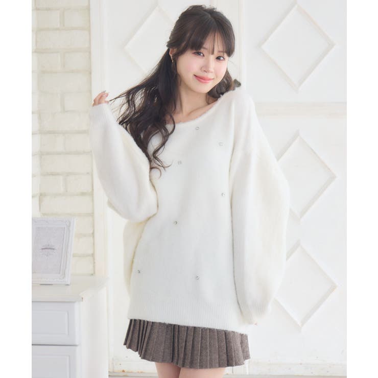 ビジュー付き起毛BIGNT | RETRO GIRL | 詳細画像8 