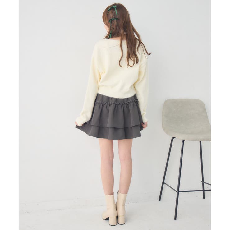 シャギーカーデ＆キャミSET | RETRO GIRL | 詳細画像16 