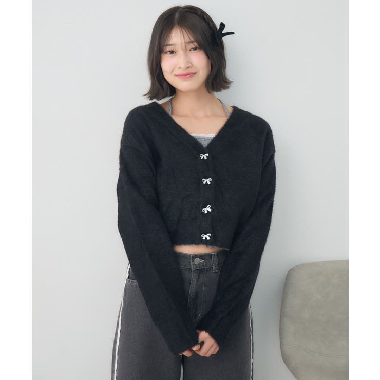 シャギーカーデ＆キャミSET | RETRO GIRL | 詳細画像30 