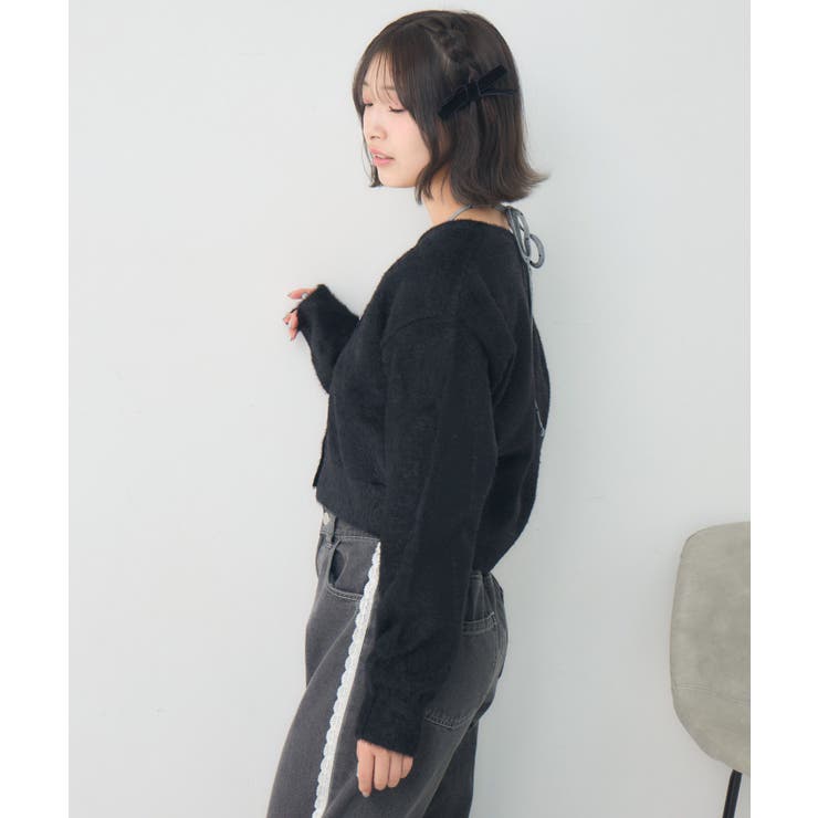 シャギーカーデ＆キャミSET | RETRO GIRL | 詳細画像33 