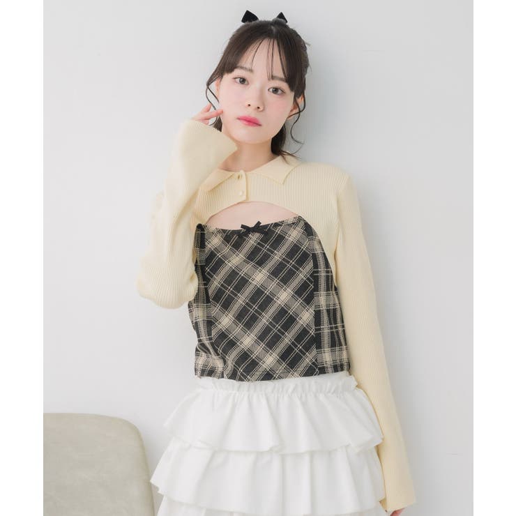 チェックキャミドッキングNT | RETRO GIRL | 詳細画像14 