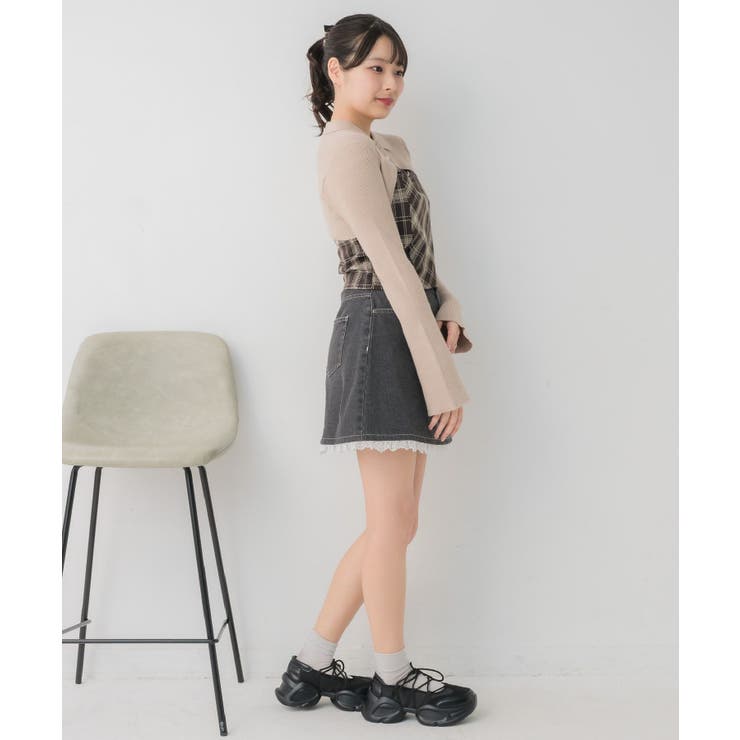 チェックキャミドッキングNT | RETRO GIRL | 詳細画像19 