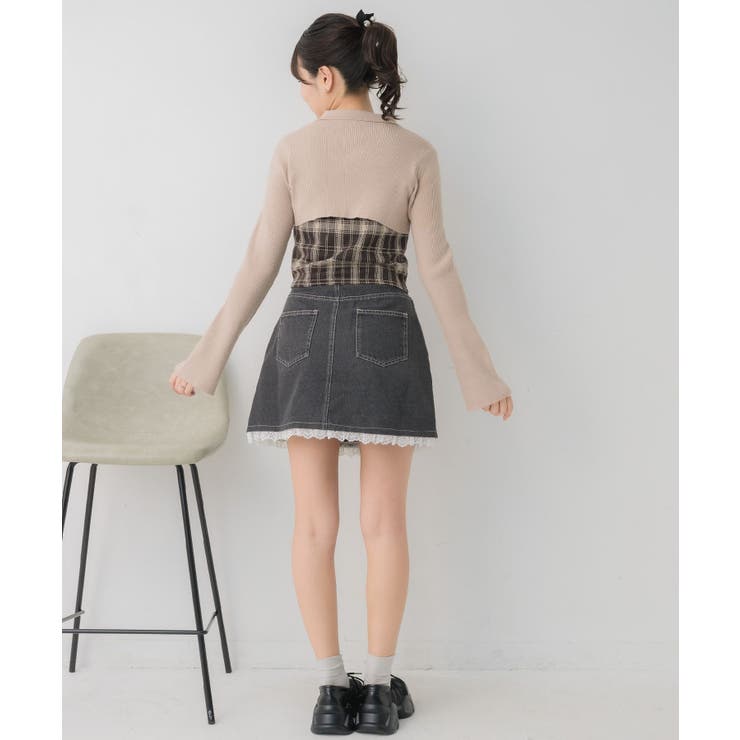 チェックキャミドッキングNT | RETRO GIRL | 詳細画像21 