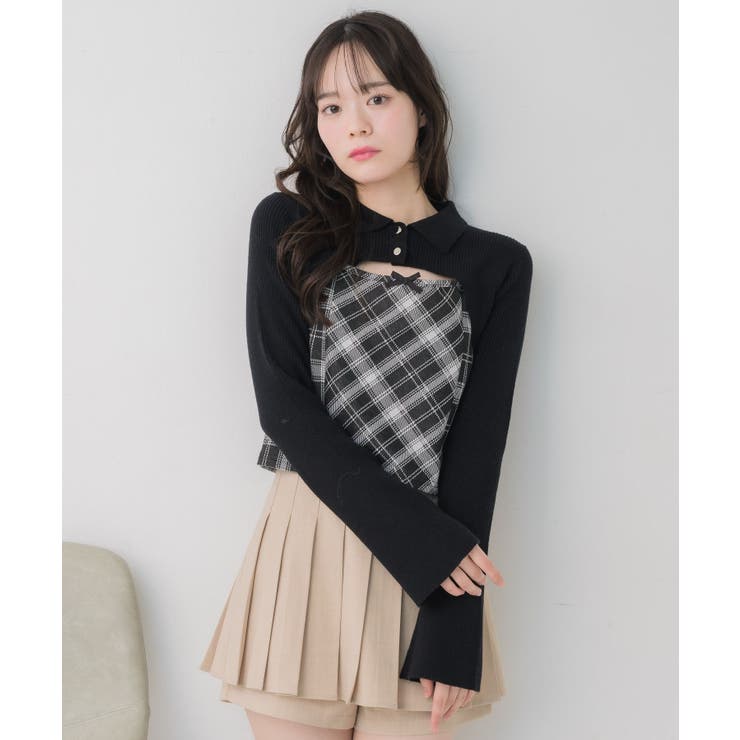 チェックキャミドッキングNT | RETRO GIRL | 詳細画像6 