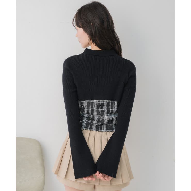 チェックキャミドッキングNT | RETRO GIRL | 詳細画像9 