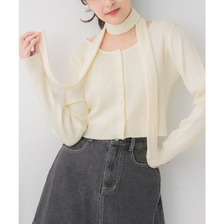 WHT4 | タイ付きリブNTPO | RETRO GIRL