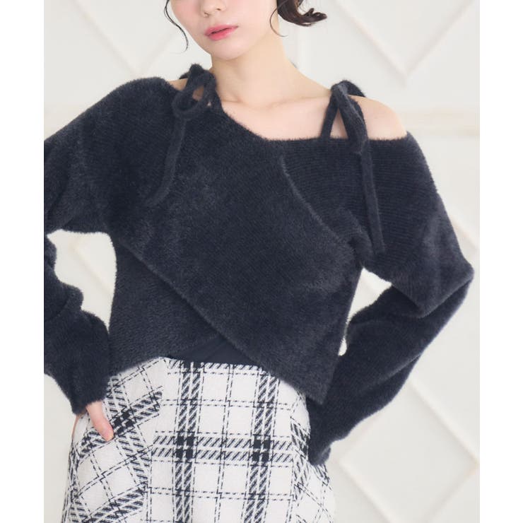 BLK1 | 肩リボンクロスNTPO | RETRO GIRL