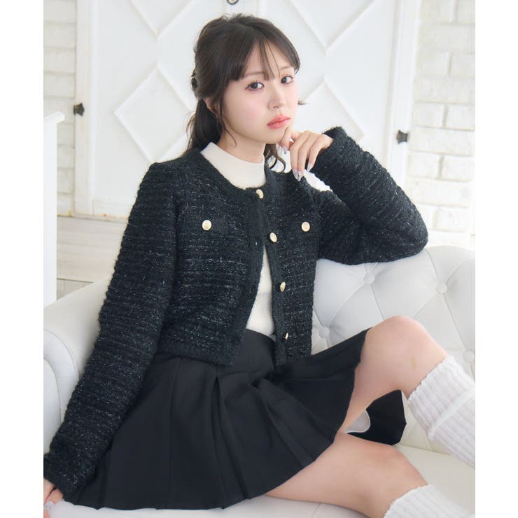 ツイード風ヴィンテージカーデ | RETRO GIRL | 詳細画像10 