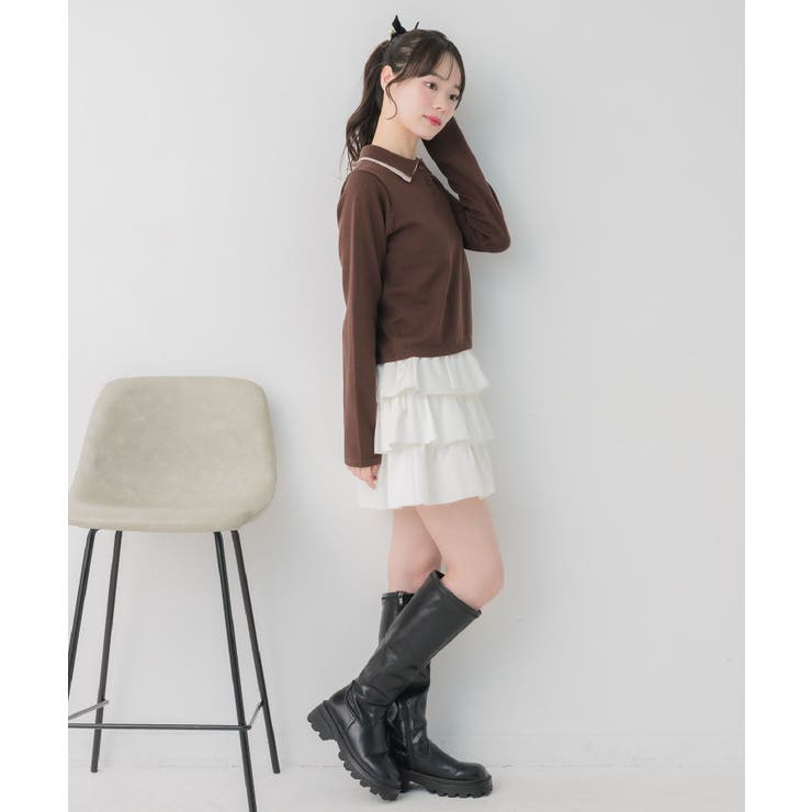 2枚襟ポロNTPO | RETRO GIRL | 詳細画像3 