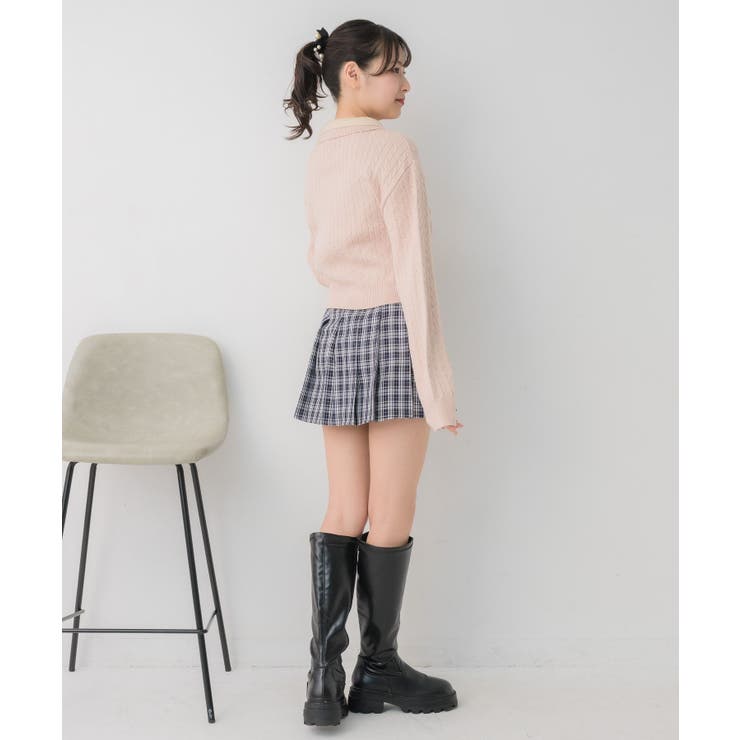 2枚襟ケーブルカーデ | RETRO GIRL | 詳細画像21 