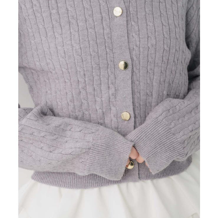 2枚襟ケーブルカーデ | RETRO GIRL | 詳細画像29 