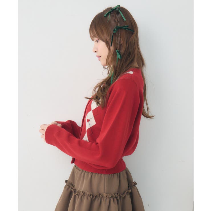 ハートアーガイルNTカーデ | RETRO GIRL | 詳細画像10 