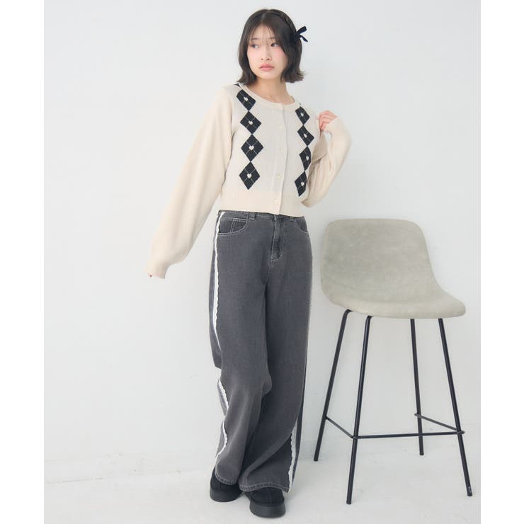 ハートアーガイルNTカーデ | RETRO GIRL | 詳細画像11 