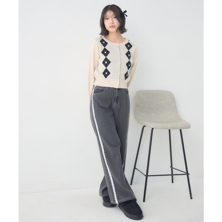 ハートアーガイルNTカーデ | RETRO GIRL | 詳細画像12 