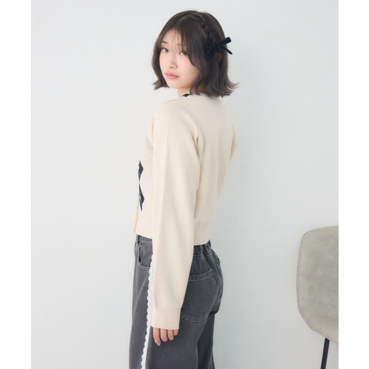 ハートアーガイルNTカーデ | RETRO GIRL | 詳細画像20 