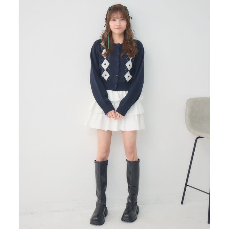 ハートアーガイルNTカーデ | RETRO GIRL | 詳細画像21 