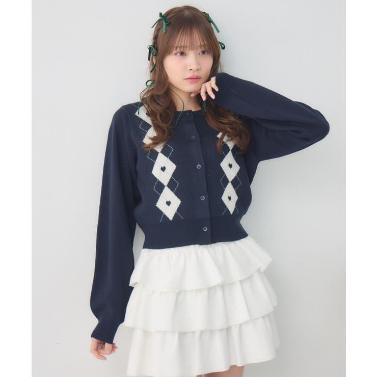 ハートアーガイルNTカーデ | RETRO GIRL | 詳細画像25 