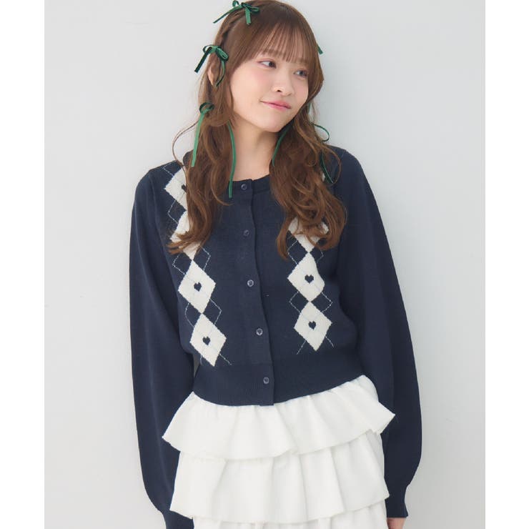 ハートアーガイルNTカーデ | RETRO GIRL | 詳細画像26 