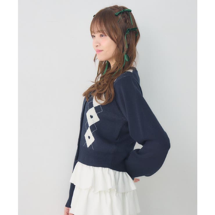 ハートアーガイルNTカーデ | RETRO GIRL | 詳細画像29 