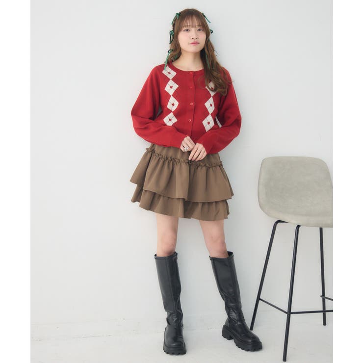 ハートアーガイルNTカーデ | RETRO GIRL | 詳細画像3 