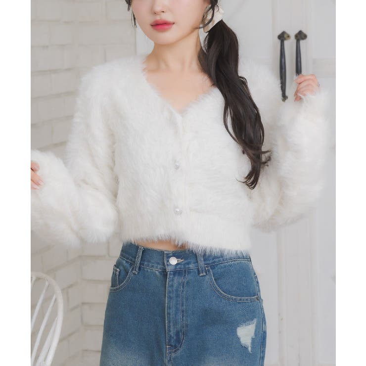 キラキラシャギーカーデ | RETRO GIRL | 詳細画像1 