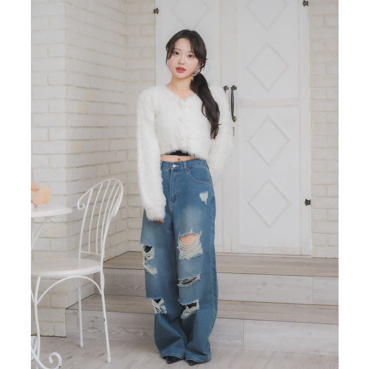 キラキラシャギーカーデ | RETRO GIRL | 詳細画像2 