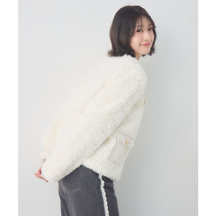 ツイードポケットFファーJK | RETRO GIRL | 詳細画像18 