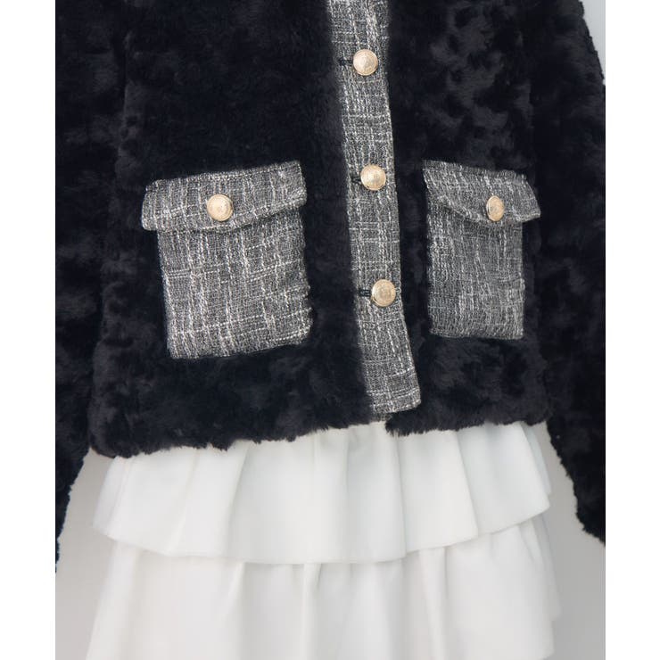 ツイードポケットFファーJK | RETRO GIRL | 詳細画像32 