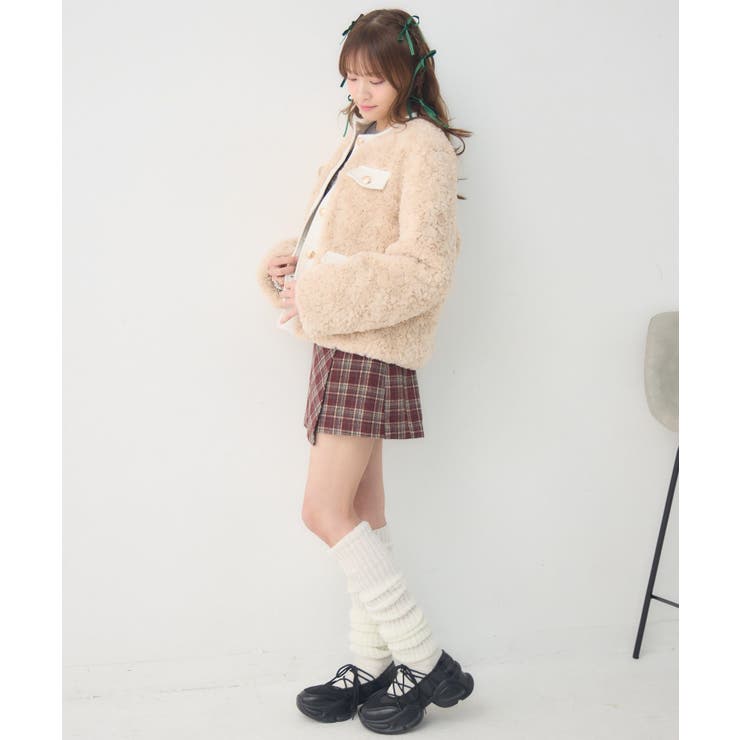 ツイードポケットFファーJK | RETRO GIRL | 詳細画像8 