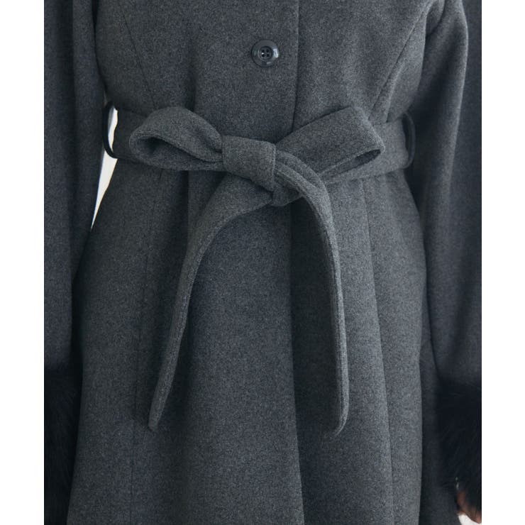 2wayファー襟付リボンコート | RETRO GIRL | 詳細画像31 