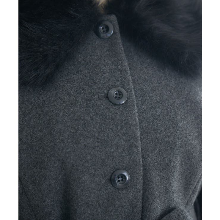 2wayファー襟付リボンコート | RETRO GIRL | 詳細画像32 