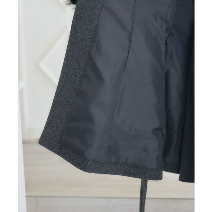 2wayファー襟付リボンコート | RETRO GIRL | 詳細画像34 