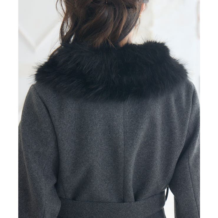 2wayファー襟付リボンコート | RETRO GIRL | 詳細画像37 