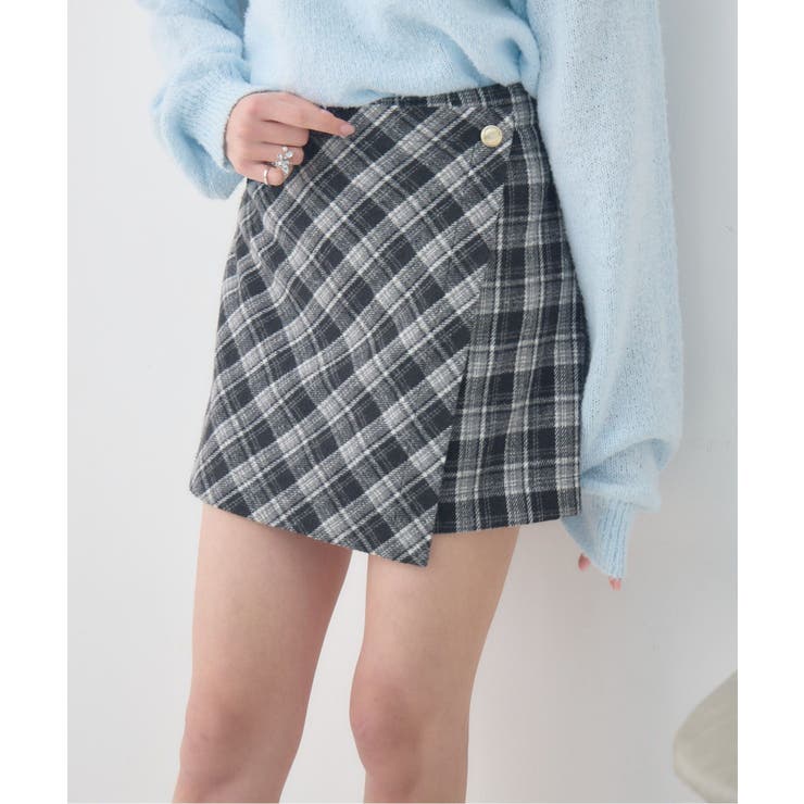 フロントラップミニSK[品番：RTGW0009799]｜RETRO GIRL（レトロガール