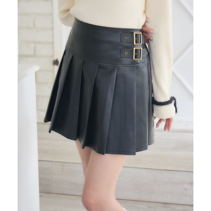 ベルトプリーツミニSK | RETRO GIRL | 詳細画像1 