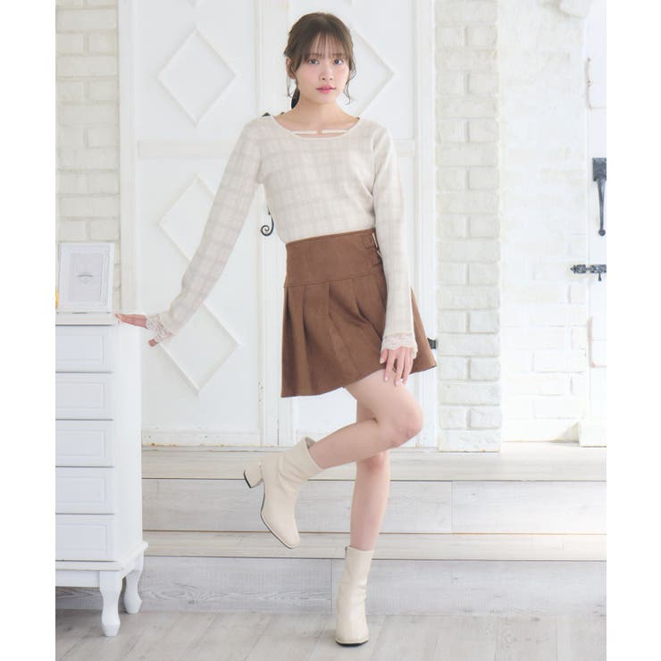 ベルトプリーツミニSK | RETRO GIRL | 詳細画像15 