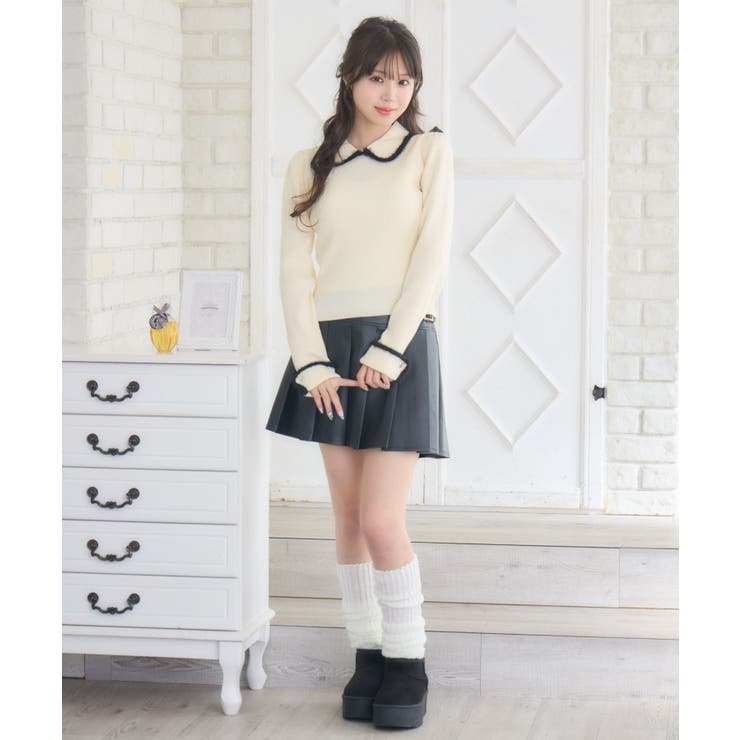 ベルトプリーツミニSK | RETRO GIRL | 詳細画像2 