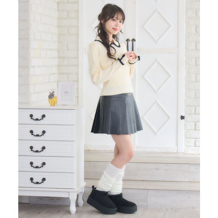 ベルトプリーツミニSK | RETRO GIRL | 詳細画像3 