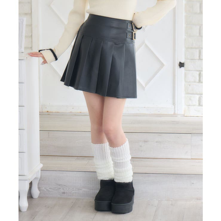 ベルトプリーツミニSK | RETRO GIRL | 詳細画像6 