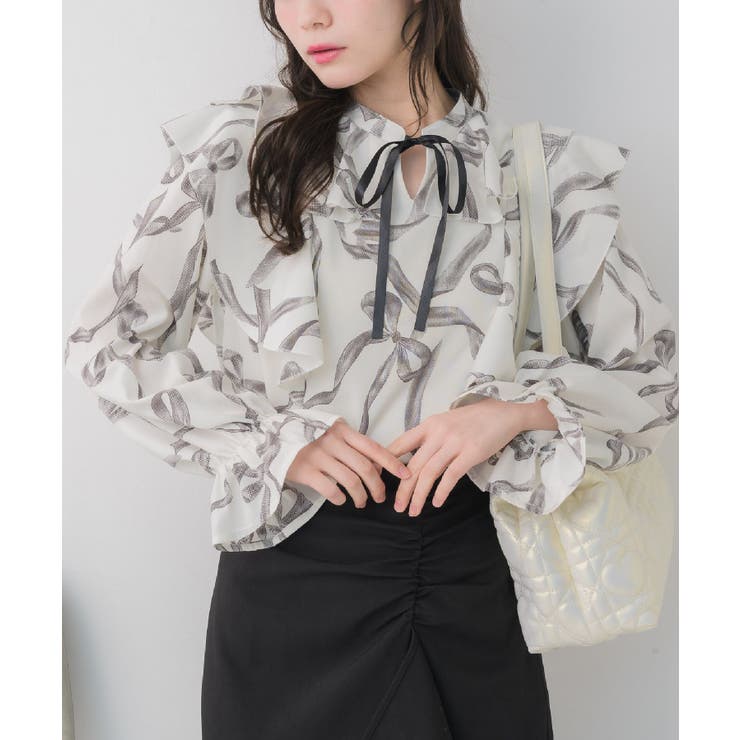 P/WHT | WフリルアソートBL | RETRO GIRL