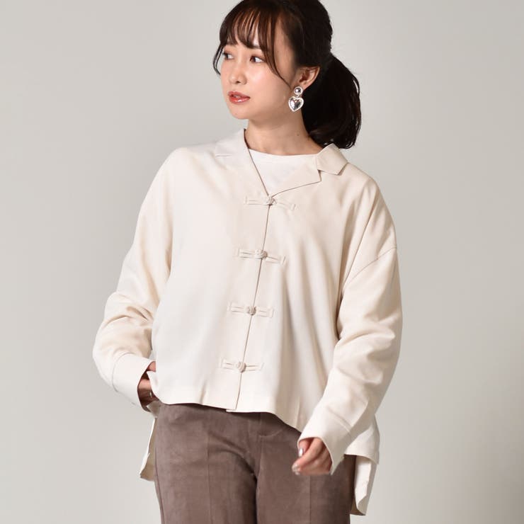 ◇Emsexcite◇ チャイナ釦開襟SH[品番：RTGW0002351]｜RETRO GIRL