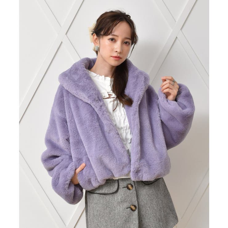 フェイクファーショートJK[品番：RTGW0006126]｜RETRO GIRL（レトロ