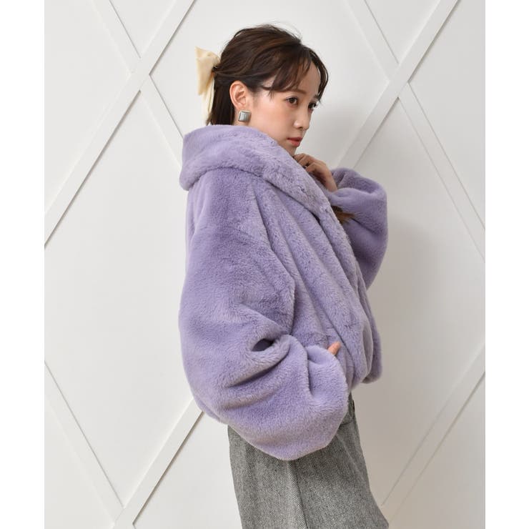 テッドベーカー ファージャケット ノーカラー ビジュー 0 ピンク 未使用級 リバイバル】ノーカラーFファーJK[品番：RTGW0007287]｜RETRO GIRL