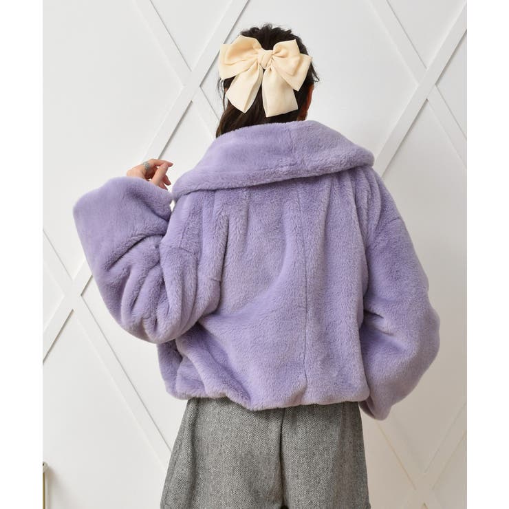 フェイクファーショートJK[品番：RTGW0006126]｜RETRO GIRL（レトロ