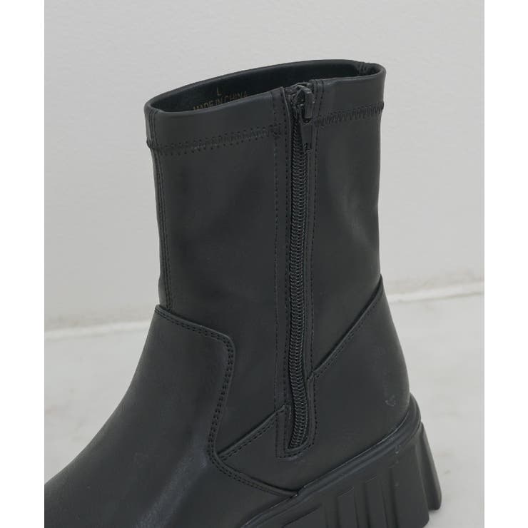 厚底ストレッチブーツ ■Emsexcite■靴/シューズ/ショートブーツ | RETRO GIRL | 詳細画像8 